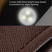 Car Trash Can Storage Bag Hanging Paste With LED Light Garbage Bag(Small (Red))