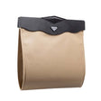 Car Trash Can Car Chair Back Hanging Storage Box Hidden Folding Storage Bag With LED Light(Beige) - Stowing Tidying by PMC TechLife | Online Shopping South Africa | PMC TechLife | Buy Now Pay Later Mobicred