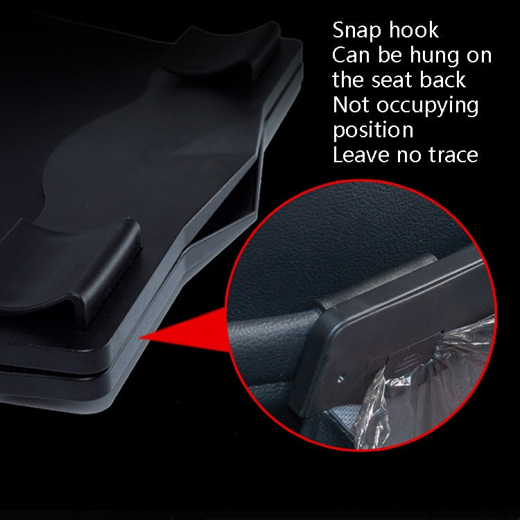 Car Trash Can Car Chair Back Hanging Storage Box Hidden Folding Storage Bag With LED Light(Mocha Brown)