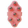Seven-ball Massager Multifunctional Five-element Meridian Brush Lymphatic Dredging Roller-ball Massager, Shape: Ordinary  Pink - free shipping - PMC TechLife - Order now!