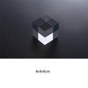 3 PCS Cube 4x4x4cm Transparent Acrylic Geometric Photo Props Photography Background Plate Ornaments