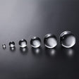 6 PCS Transparent Round Sphere  Transparent Acrylic Geometric Photo Props Photography Background Plate Ornaments - free shipping - PMC TechLife - Order now!