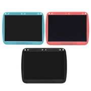 15inch Charging Tablet Doodle Message Double Writing Board LCD Children Drawing Board, Specification: Colorful Lines (Black)