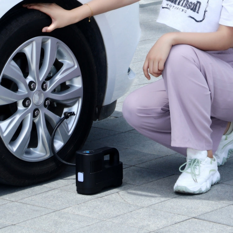 Portable Multi-Function Smart Car Inflatable Pump Electric Air Pump, Style: Wired With Light Digital Display