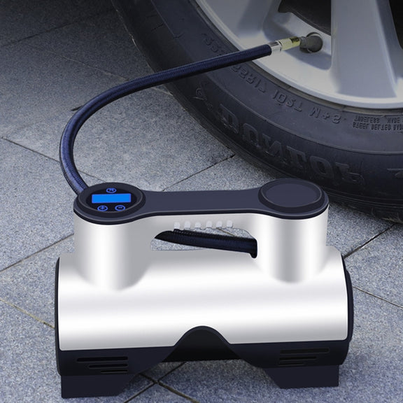 Car Inflatable Pump Portable Small Automotive Tire Refiner Pump, Style: Wireless Digital Display With Lamp