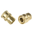 2 PCS High-Pressure Water Sprinklers Live Connection And Quick Plug-In Sockets For Threaded Connection Of Washing Machine Nozzles, Specification: Inner G1/4 - Car Washer & Accessories by PMC TechLife | Online Shopping South Africa | PMC TechLife | Buy Now Pay Later Mobicred