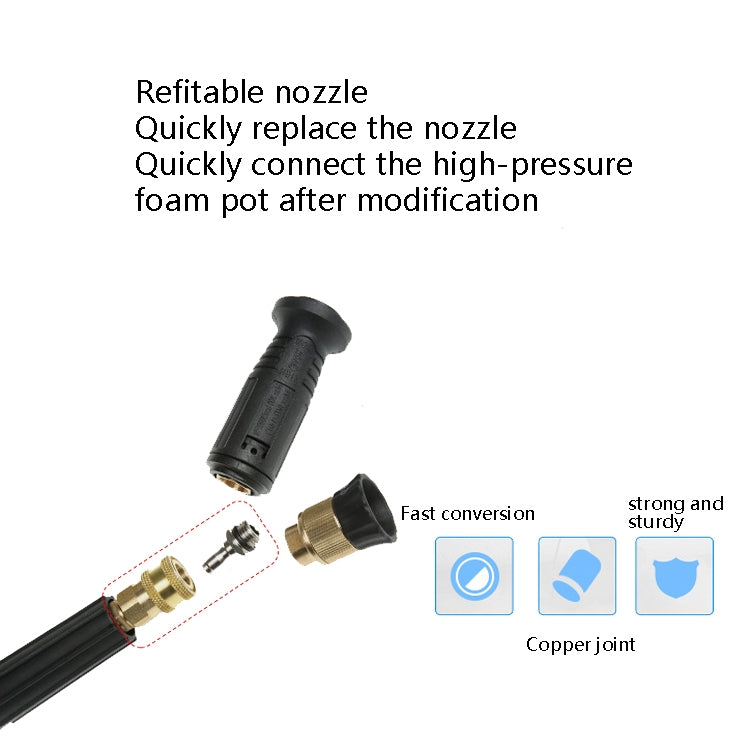 2 PCS High-Pressure Water Sprinklers Live Connection And Quick Plug-In Sockets For Threaded Connection Of Washing Machine Nozzles, Specification: Inner G1/4