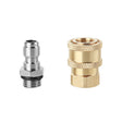 2 Sets High Pressure Spray Head Fast Insertion 1/4 Quick Pure Copper Joint(Internal M14 Female+Outer M14 Flat Femal) - Car Washer & Accessories by PMC TechLife | Online Shopping South Africa | PMC TechLife | Buy Now Pay Later Mobicred