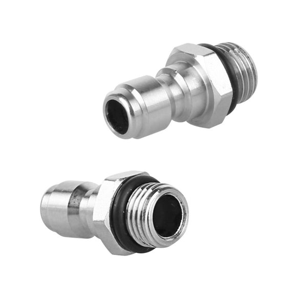 2 Sets High Pressure Spray Head Fast Insertion 1/4 Quick Pure Copper Joint(Internal M14 Female+Outer M14 Flat Femal)