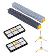 Robot Sweeping Brush + Hypa Filter + Triangle Side Brush For iRobot 800 960(Black) - free shipping - PMC TechLife - Order now!