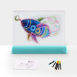 3D Painting Fluorescent Plate LED Shining Puzzle Children Graffiti Panel Handwritten Message Board(Blue) -  by PMC TechLife | Online Shopping South Africa | PMC TechLife | Buy Now Pay Later Mobicred