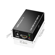 1 Pair HW-YD60 HDMI Extender 1080P Signal Amplifier, Effective Distance: 60m, EU Plug(Black)