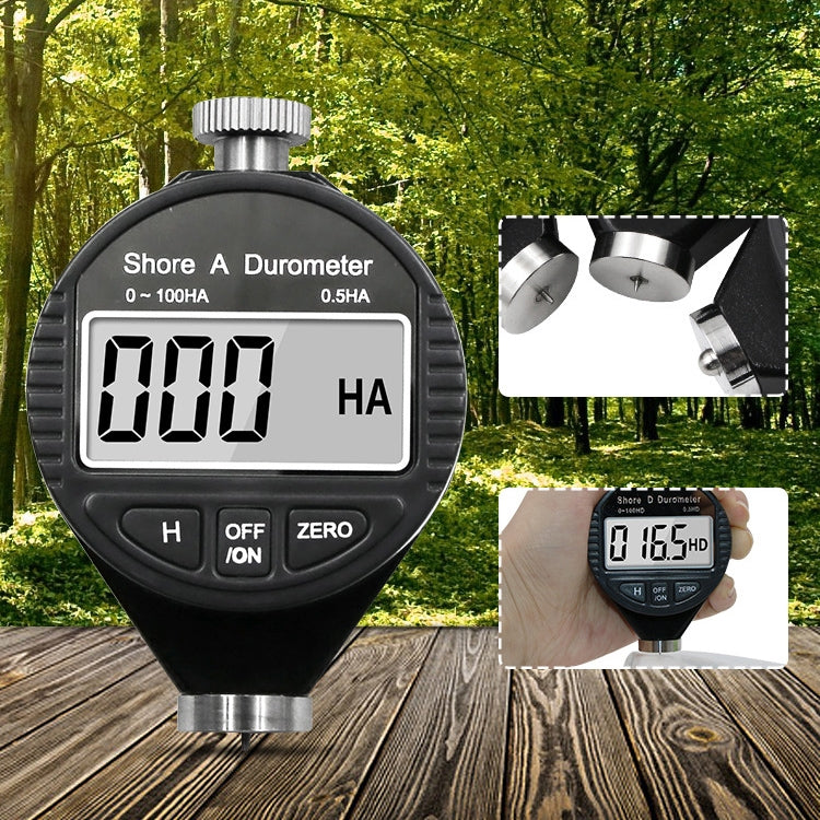 Electronic Digital Display Hard Meter Plastic Rubber Silicone Tire Hardness Meter, Model: 0-100HC C