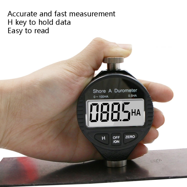 Electronic Digital Display Hard Meter Plastic Rubber Silicone Tire Hardness Meter, Model: 0-100HC C
