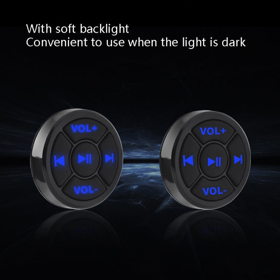Car Mobile Phone Remote Control Bluetooth Wireless Multimedia Button Remote Control Music Playback Selfie, Colour: Black