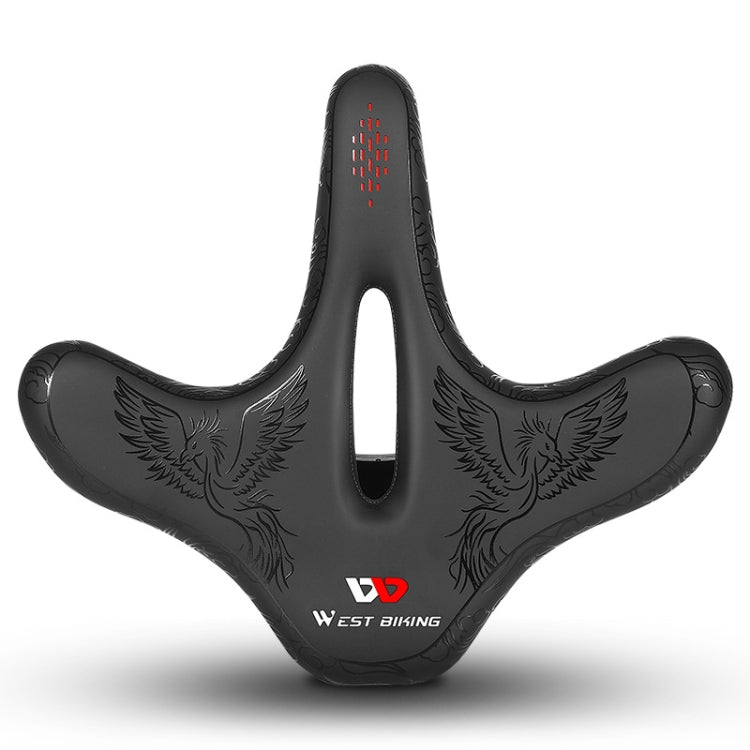 WEST BIKING YP1602797 Bicycle Hollow Seat Night Riding With Warning Tail Light Seat(Phoenix)