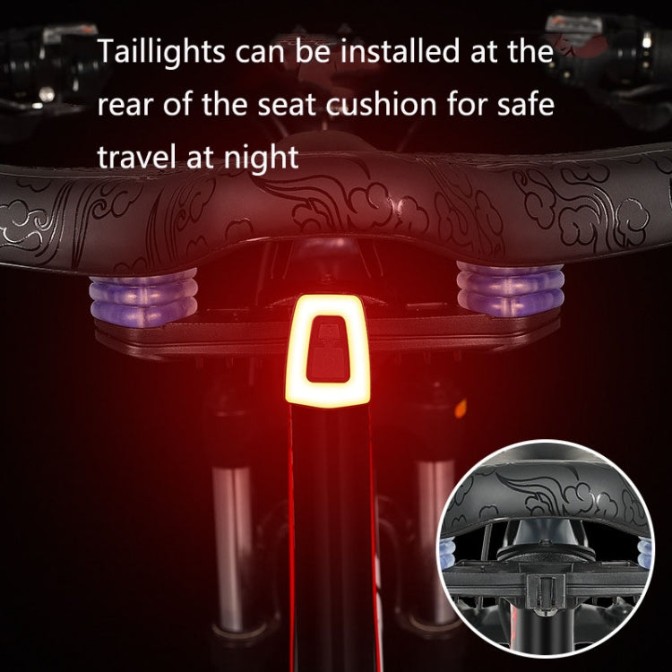 WEST BIKING YP1602797 Bicycle Hollow Seat Night Riding With Warning Tail Light Seat(Phoenix)