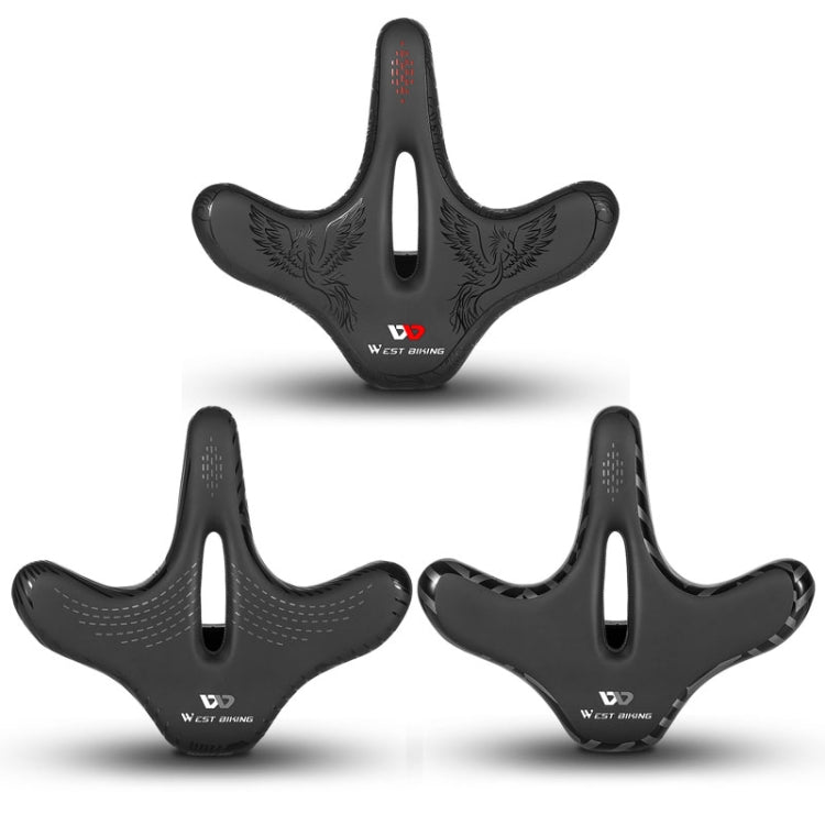 WEST BIKING YP0801122 Bicycle Mountain Bike Large Cushion Leisure And Comfortable Bicycle Saddle(Phoenix)