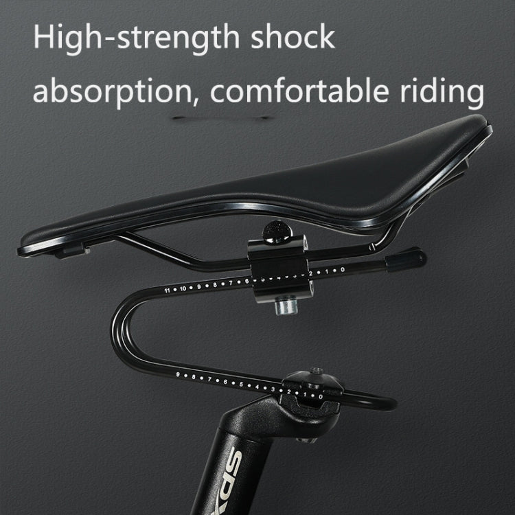 WEST BIKING YP0801100 Bicycle Seat Cushions Comfortable Bow Seat Shock Absorbers Mountain Bikes Saddles(Black)
