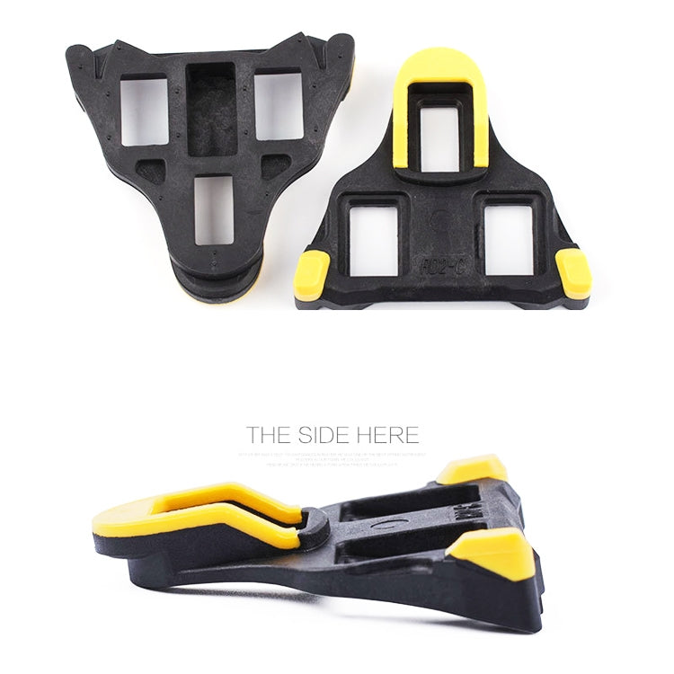 PROMEND Road Mountain Bike Shoe Lock Cleat Self-Locking Pedal Cleat(Highway Car Lock Yellow)