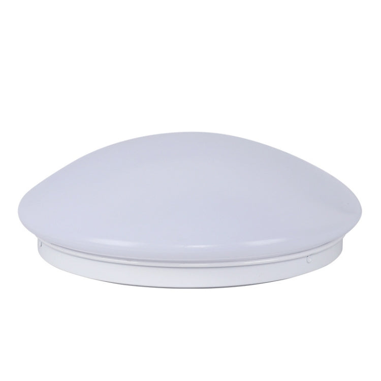 LED Sound Light Control Ceiling Lamp Round Corridor Intelligent Sensor Lamp, Power source: 12W 270mm(White)