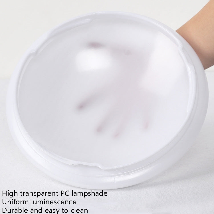 LED Sound Light Control Ceiling Lamp Round Corridor Intelligent Sensor Lamp, Power source: 12W 270mm(White)