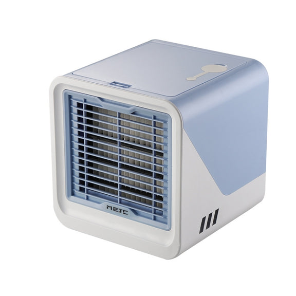 MG -191 Mini Air Cooler Home Dormitory Office Air Conditioning Fan Portable Small Desktop USB Fan(Sky Blue)