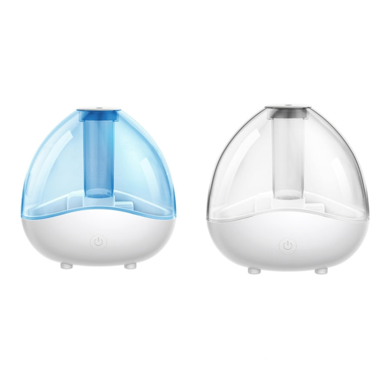 K11 1500ml Transparent Humidifier Household Mute Small Air Purifier Large-Capacity Ultrasonic Humidifier, CN Plug(White)