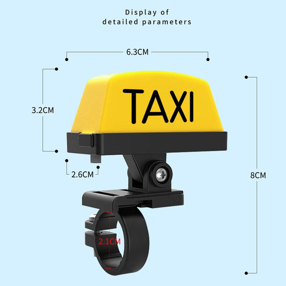 Motorcycle Modified Personality Taxi Motor Light Electric Car Helmet Decorative Warning Light, Specification: Normally Bright(Yellow)