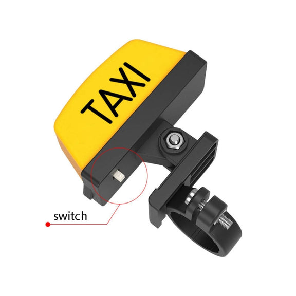Motorcycle Modified Personality Taxi Motor Light Electric Car Helmet Decorative Warning Light, Specification: Strobe(Yellow)
