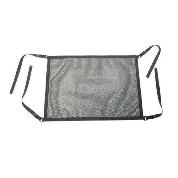 Car Storage Network Pocket Car Roof Seating Room Mesh Folding Hanging Bag, Style: Single Layer(Black)