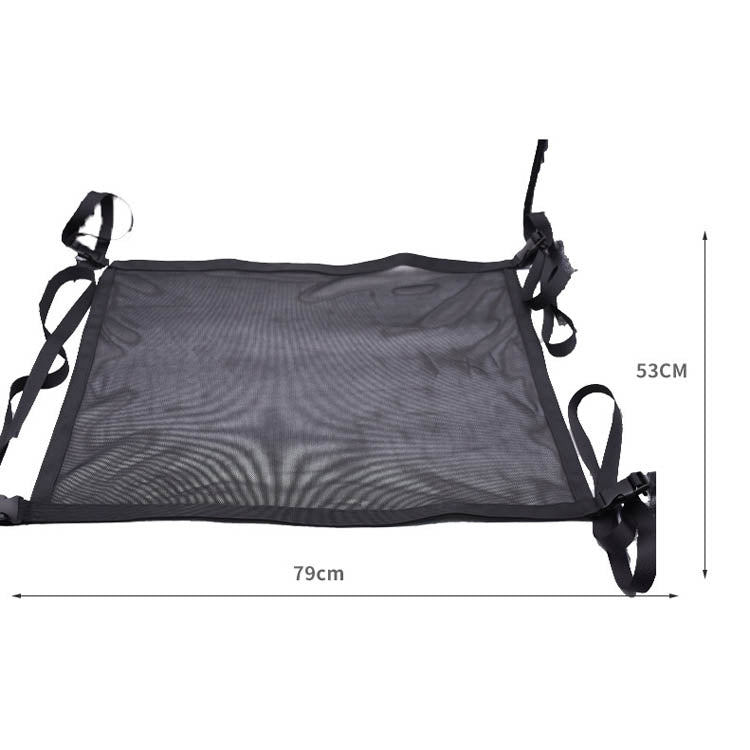 Car Storage Network Pocket Car Roof Seating Room Mesh Folding Hanging Bag, Style: Single Layer(Red)