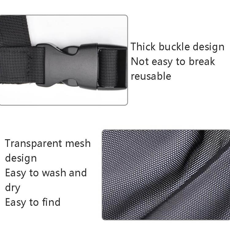 Car Storage Network Pocket Car Roof Seating Room Mesh Folding Hanging Bag, Style: Single Layer(Red)