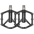 1 Pair PROMEND PD-M46 Bicycle Pedal Aluminum Alloy CNC Bearing Palin Pedal(Black) - Pedals by PROMEND | Online Shopping South Africa | PMc TechLife | Buy Now Pay Later Mobicred