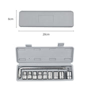 10 PCS / Set CY-0117 Sleeve Combination Tool Set Ratchet Repair Emergency Tricycle Auto Repair Multi-Function Set