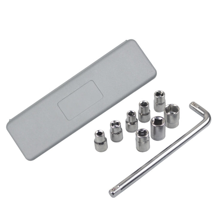10 PCS / Set CY-0117 Sleeve Combination Tool Set Ratchet Repair Emergency Tricycle Auto Repair Multi-Function Set
