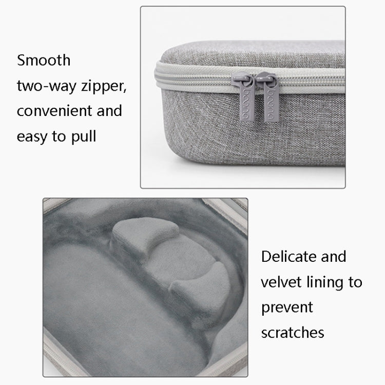 Baona BN-F030 EVA Hard Shell Anti-Stress Headphones Storage Bag for AirPods Max(Grey)