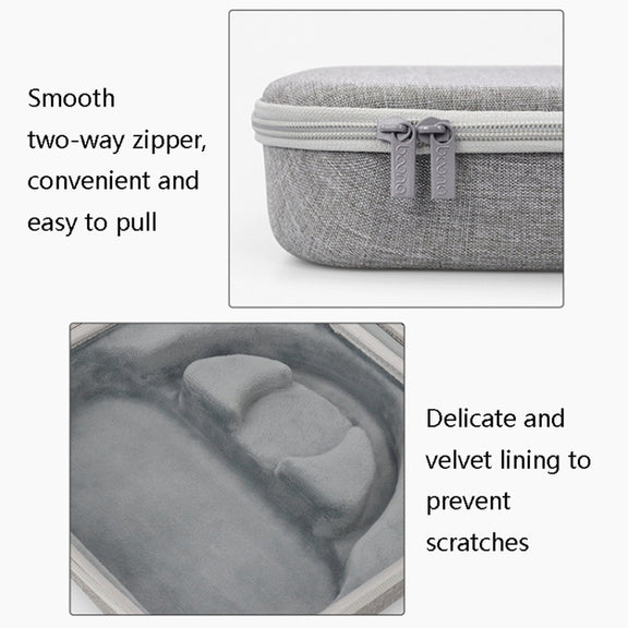 Baona BN-F030 EVA Hard Shell Anti-Stress Headphones Storage Bag for AirPods Max(Grey)