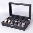 Carbon Fiber PU Leather Watch Box Jewelry Storage Box Packaging Box, Style: 12 Watch Positions - free shipping - PMc TechLife - Order now!