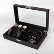 Carbon Fiber PU Leather Watch Box Jewelry Storage Box Packaging Box, Style: 6 + 3 - free shipping - PMc TechLife - Order now!