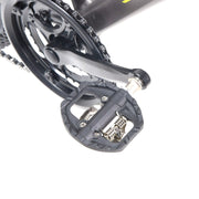 Bicycle Self-Locking Pedals Mountain Bike Locks Flat Pedals Dual-Purpose SPD Lock Pedals(Black)
