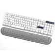 Baona Silicone Memory Cotton Wrist Pad Massage Hole Keyboard Mouse Pad, Style: Large Keyboard Rest (Gray) - Mouse Pads by Baona | Online Shopping South Africa | PMC TechLife | Buy Now Pay Later Mobicred