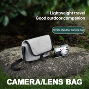 Baona BN-H013 Camera Shoulder Bag SLR Lens Storage Handbag(Light-Thin Gray)