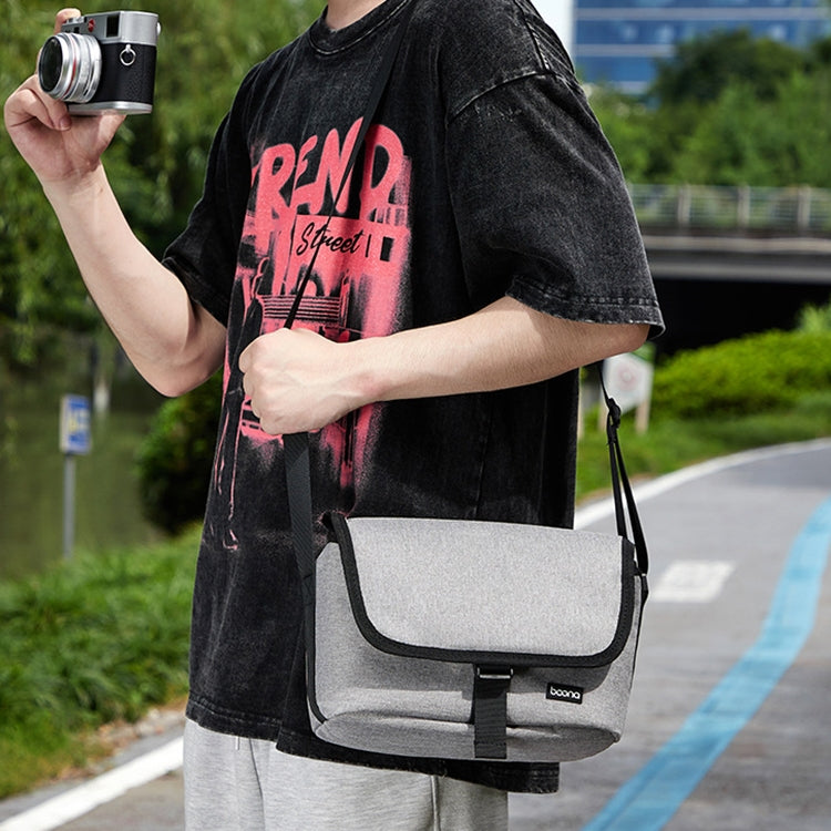 Baona BN-H013 Camera Shoulder Bag SLR Lens Storage Handbag(Light-Thin Black)