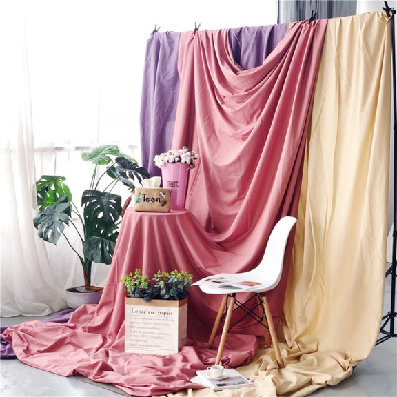 3 x 2.4m Photo Background Cloth Increased Widened Photography Cloth Live Broadcast Solid Color Cloth(Black)