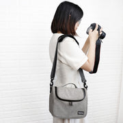 Baona BN-H011 Digital SLR Camera Bag Lens Storage Shoulder Bag(Gray)