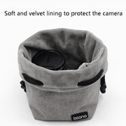 Benna Water-resistant SLR Camera Lens Bag  Lens Protective Cover Pouch Bag, Color: Round Medium(Gray)