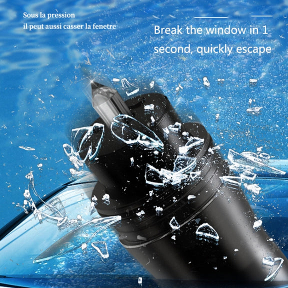 XL91 Car Breakster Escape Emergency Safety Hammer Cutter Multi-Function Mini Window Escape(Darkly Dark)