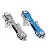 New Bring Mini Keychain Emergency Tool Multifunctional Portable Car Accessories Metal Key Storage Device(Gray Lengthening)