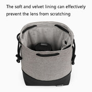 Baona Water-resistant Micro SLR Camera Bag Protective Cover Drawstring Pouch Bag, Color: Large Gray